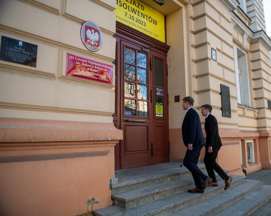 Łódź. III Liceum Ogólnokształcące im. Tadeusza Kościuszki w Łodzi - ul. Sienkiewicza 46