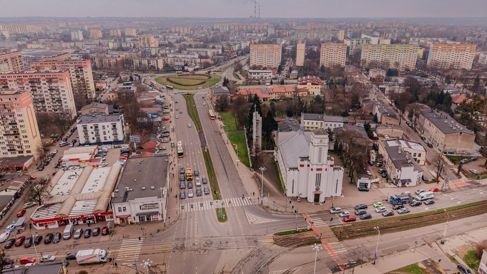 Łódź. Ulica Broniewskiego w Łodzi