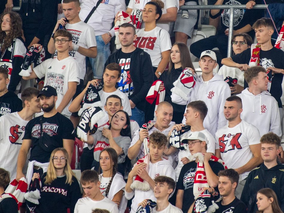 Kibice na meczu ŁKS Łódź z Wisłą Kraków!