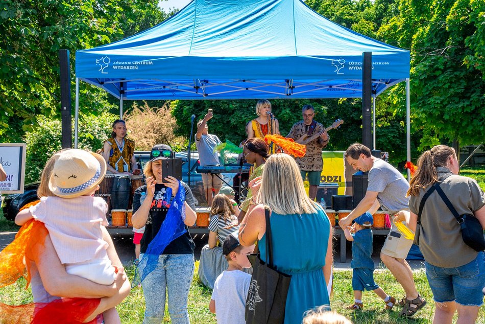 Festiwal dmuchańców w parku Podolskim w Łodzi