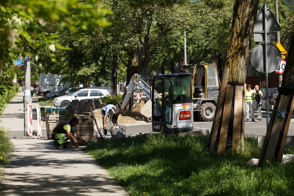 Ulica Lorentza w remoncie