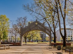 Park Staromiejski w Łodzi - wiosna, zieleń