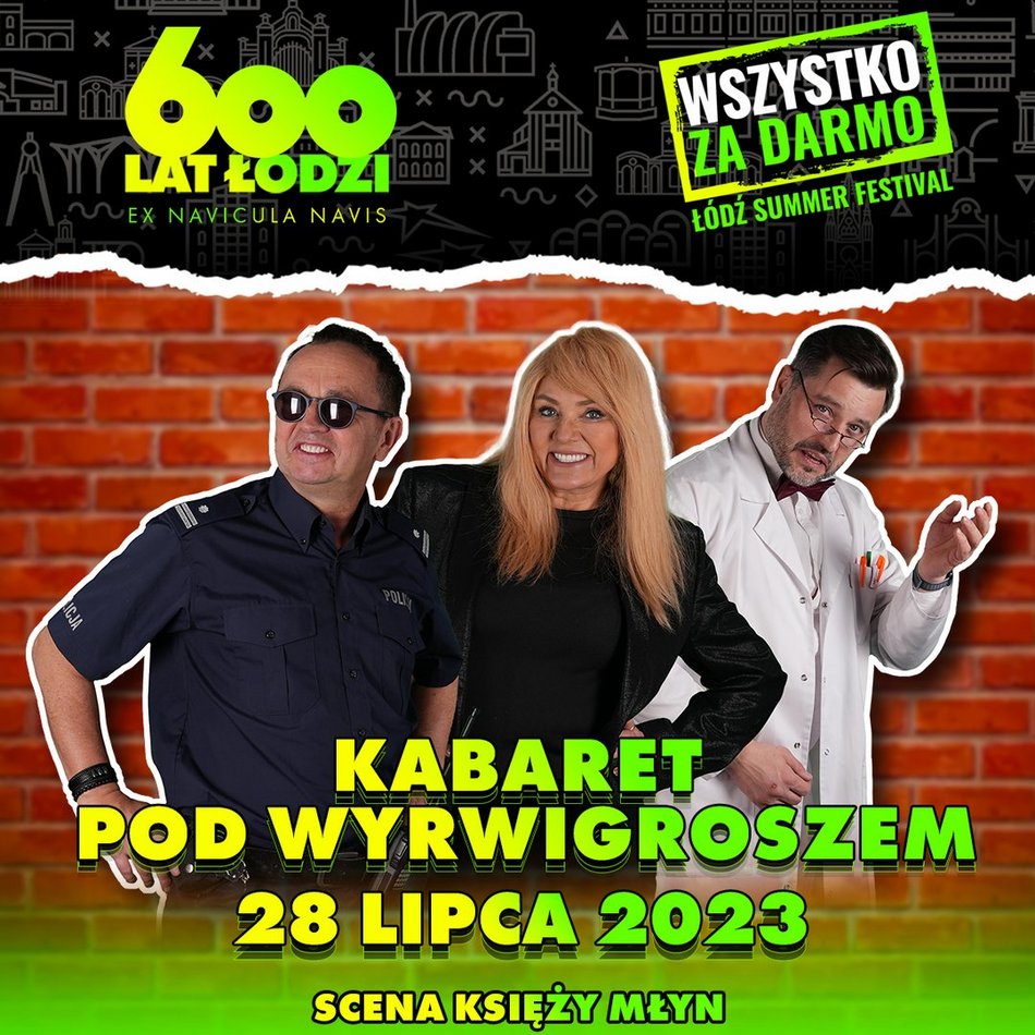 Podczas 600. Urodzin Łodzi na Księżym Młynie stanie scena kabaretowa