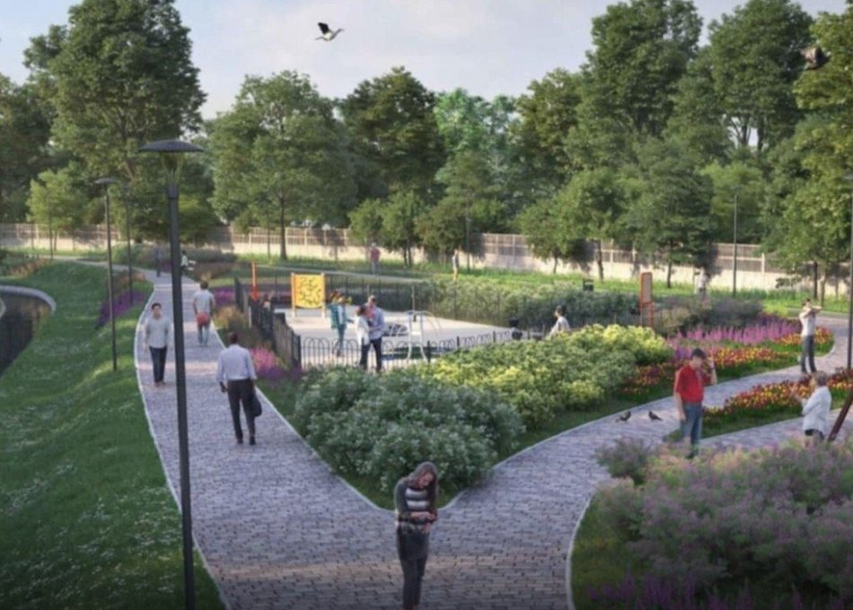 Łódź. Bulwary w Pabianicach