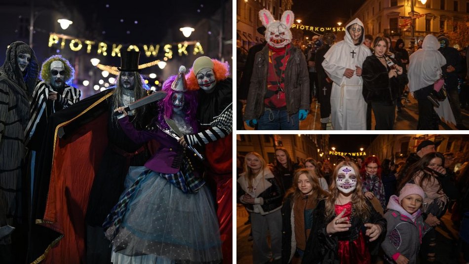 Łódź. Halloweenowa parada przeszła Piotrkowską w Łodzi. Tłumy duchów, czarownic i zombie!