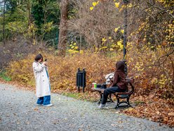 Łódź. Jesień w parku Źródliska