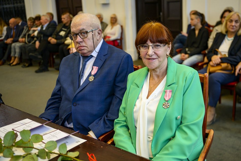 Łódź. Medale za długoletnie pożycie małżeńskie. To się nazywa wielka miłość!
