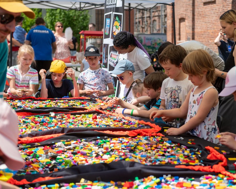 Łódź. Dzień Dziecka w Fuzji Łódź. Strefa klocków, tory przeszkód i konkursy