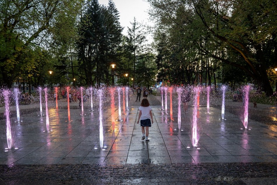 Łódź. Fontanna
