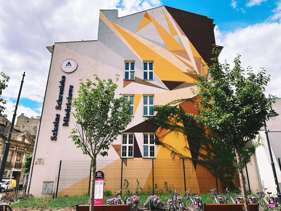 Łódź, ul. Legionów, mural