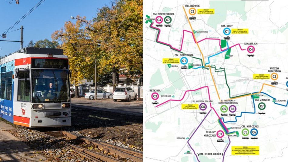 Łódź. MPK Łódź na cmentarze. Więcej kursów i specjalne linie 25-26 października