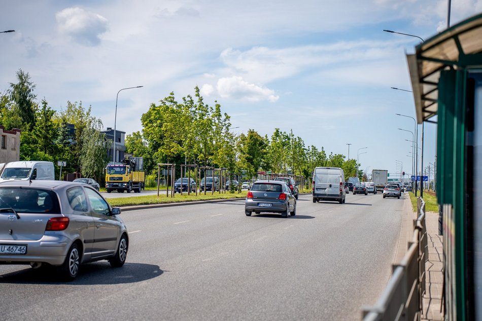 Łódź. Nowe drzewa przy Pabianickiej. Podróż do Portu Łódź to teraz sama przyjemność