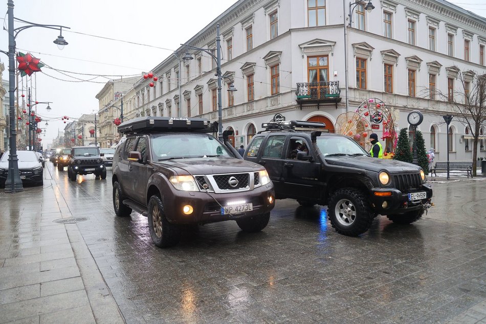 Łódź. WOŚP 2026 w Łodzi. Motoszarża po raz pierwszy opanowała Piotrkowską! [ZDJĘCIA]