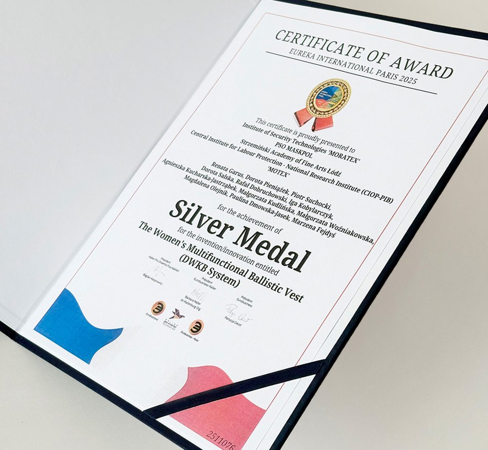 Łódź. Kamizelka balistyczna zaprojektowana w Łodzi podbija świat!