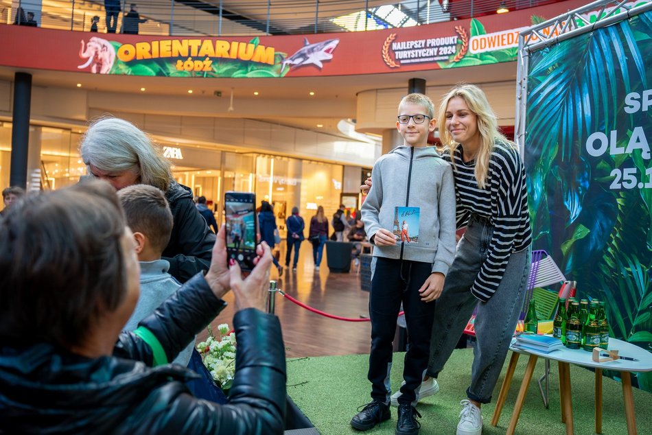 Łódź. Aleksandra Mirosław w Manufakturze. Złota medalistka olimpijska spotkała się z fanami