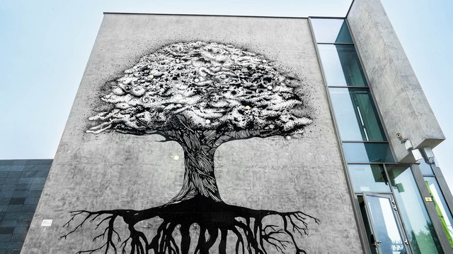 „Drzewo Życia" - wyjątkowy mural w Centrum Dialogu im. Marka Edelmana [ZDJĘCIA]