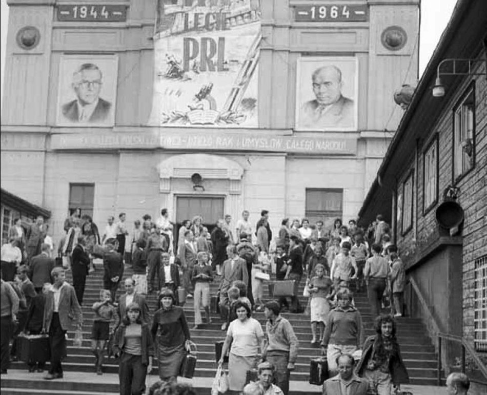 Łódź. Dworzec Łódź Kaliska w 1964 roku