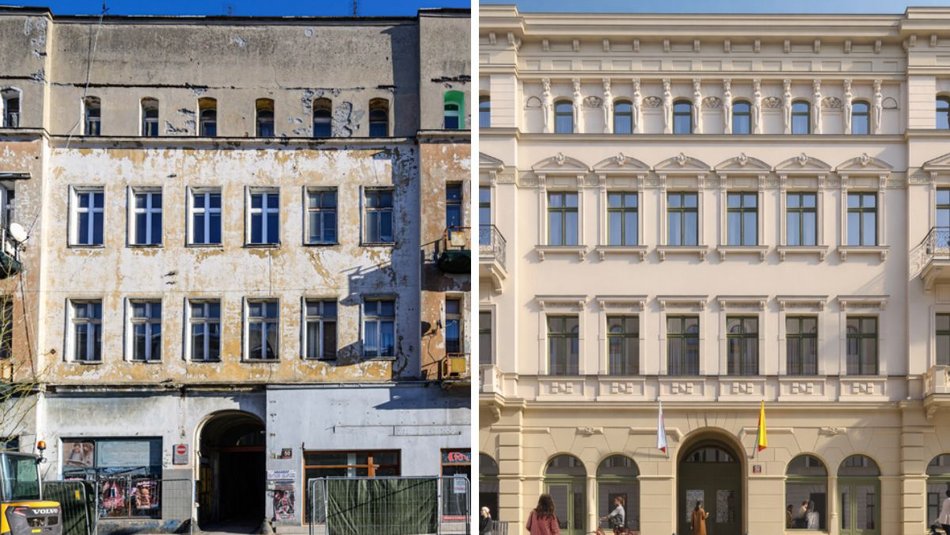 Łódź. Kamienica przy ul. Piotrkowskiej 50 w Łodzi