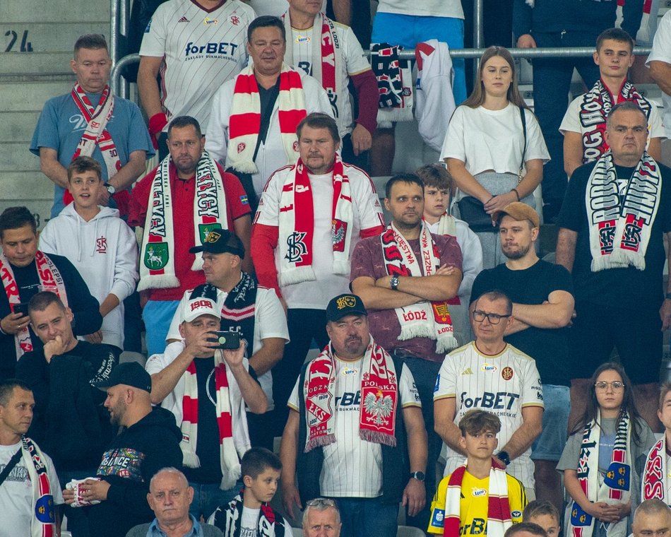 Kibice na meczu ŁKS Łódź z Wisłą Kraków!