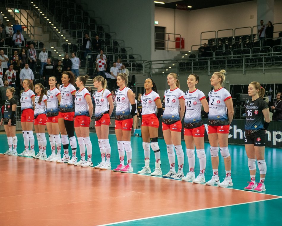 siatkarki podczas meczu