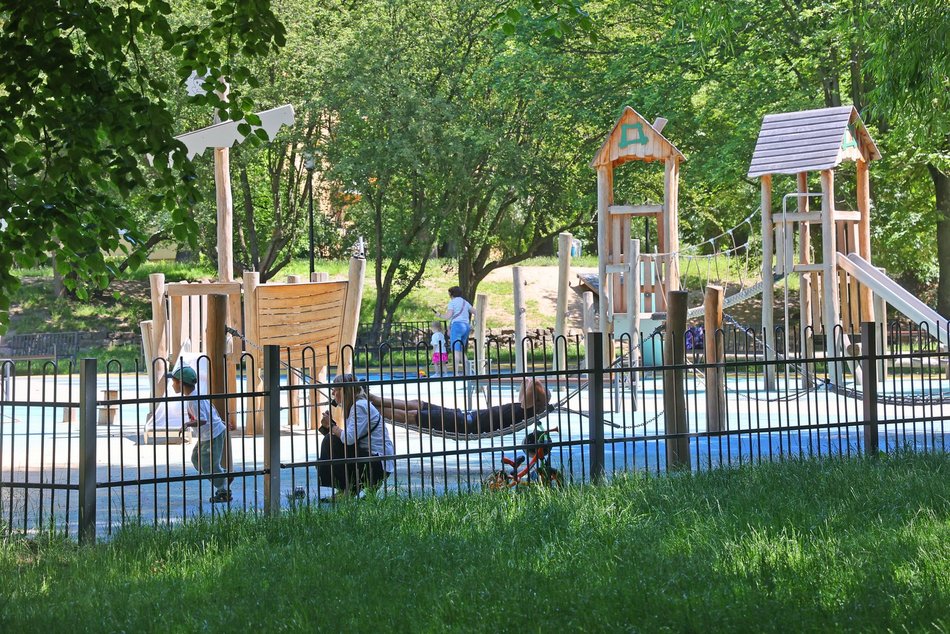 Łódź. Park Staromiejski w Łodzi