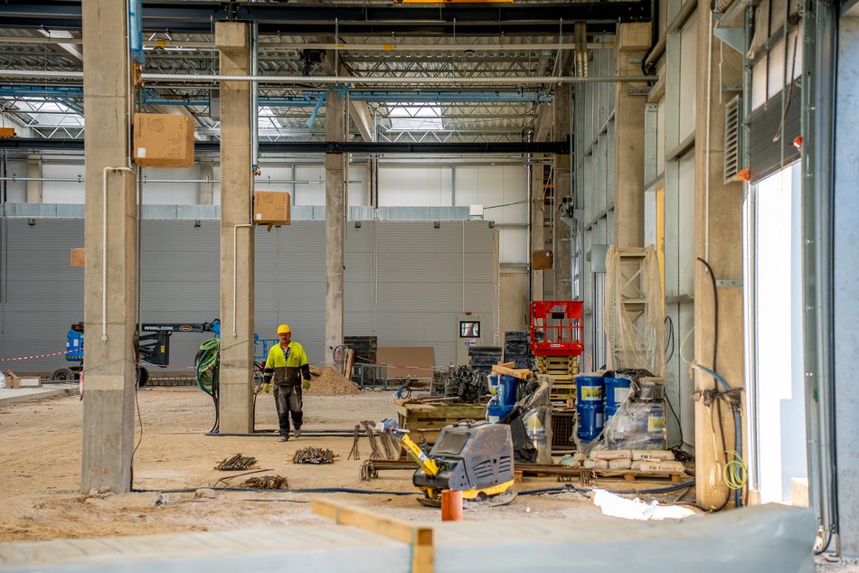 Zajezdnia Helenówek w Łodzi. Konstrukcja ukończona, trwa montaż urządzeń