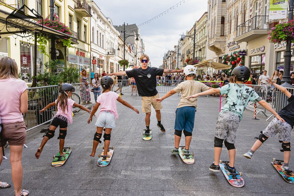 Łódź. Strefa Skate na 603. Urodziny Łodzi