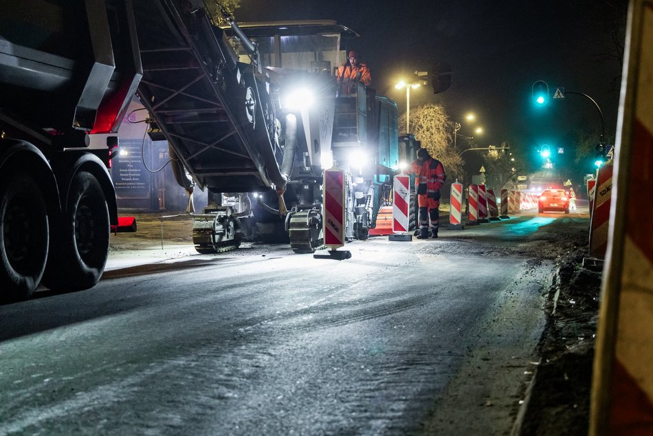Łódź. Remont Brzezińskiej w Łodzi. Drogowcy będą pracować również w nocy!