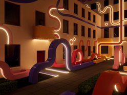 Łódź. Nowe podwórko artystyczne przy Piotrkowskiej 20. Wizualizacje