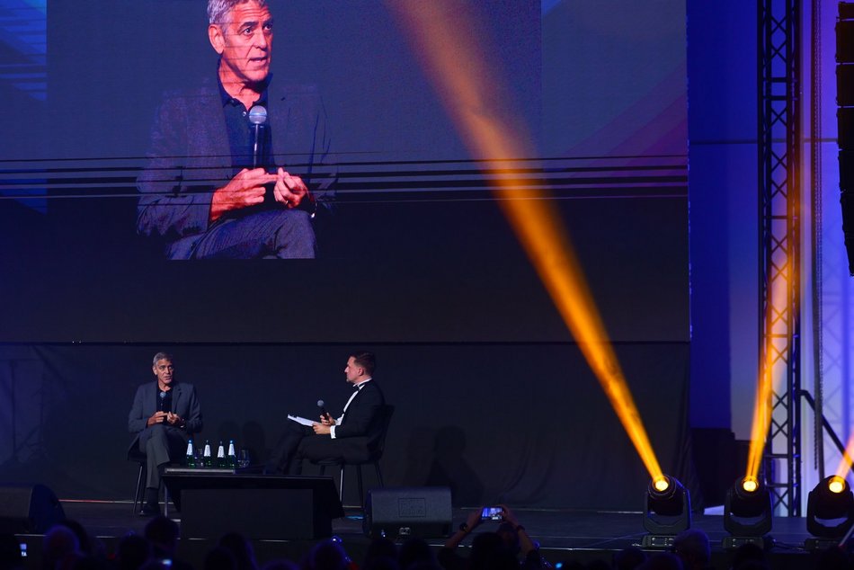Łódź. George Clooney na Igrzyskach Wolności 2025 w Łodzi. Ikona kina o ważnych, światowych problemach