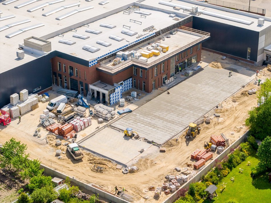 Zajezdnia Helenówek w Łodzi. Konstrukcja ukończona, trwa montaż urządzeń