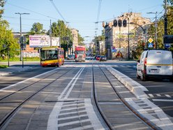 Skrzyżowanie Przybyszewskiego z Kilińskiego otwarte