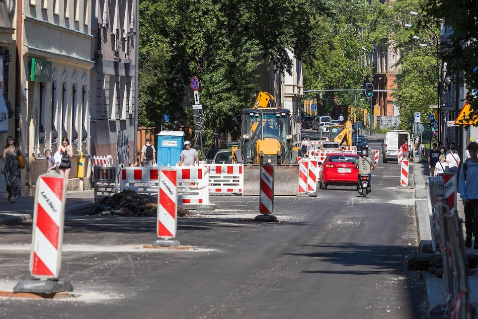 Łódź. Remont Wigury w Łodzi. Pierwszy odcinek niemal gotowy. Kiedy wróci ruch dwukierunkowy?