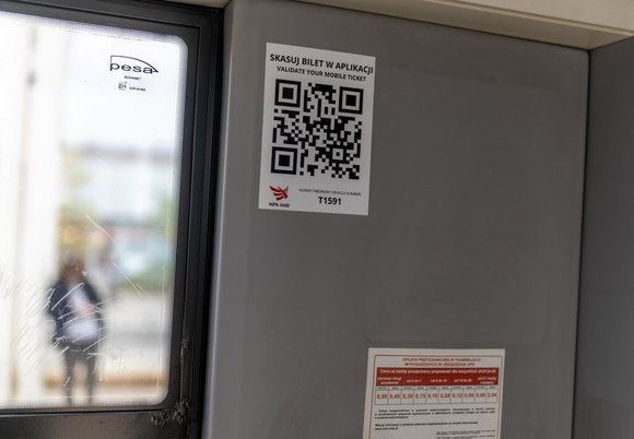 Kod QR w MPK Łódź