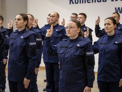 Łódź. Więcej policjantów w Łodzi. Uroczysta przysięga nowych funkcjonariuszy