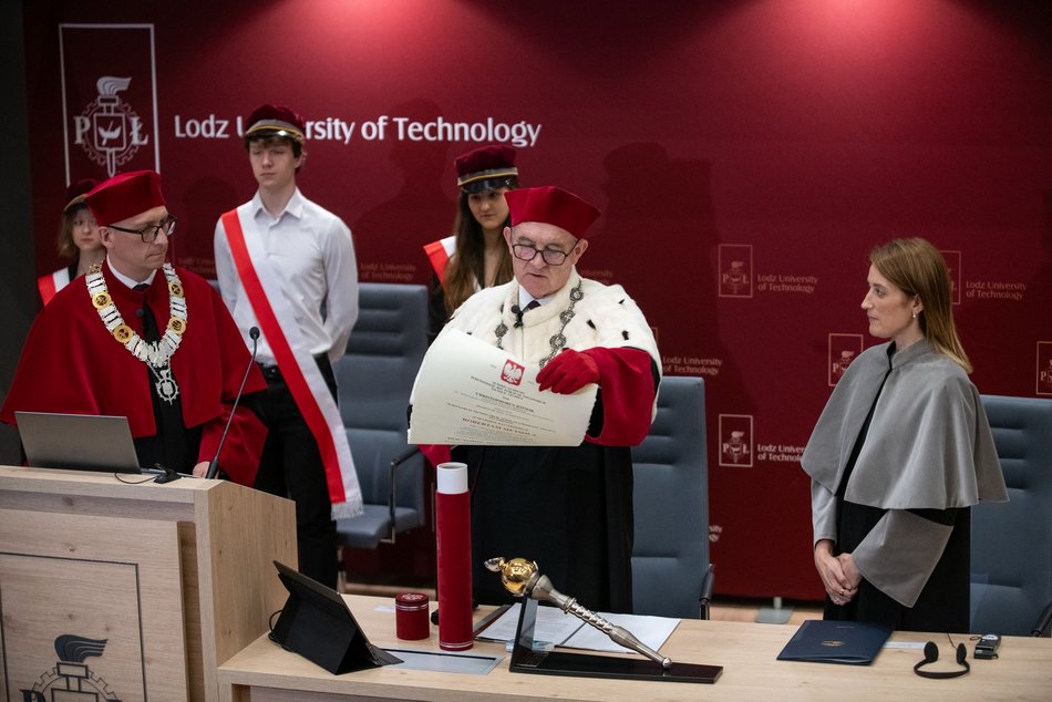 Roberta Metsola uhonorowana doktoratem honoris causa Politechniki Łódzkiej