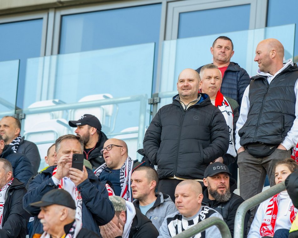Kibice podczas meczu ŁKS Łódź - Puszcza Niepołomice