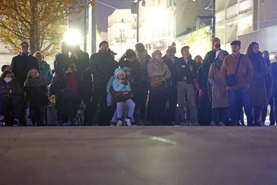 Projekcja na placu Wolności