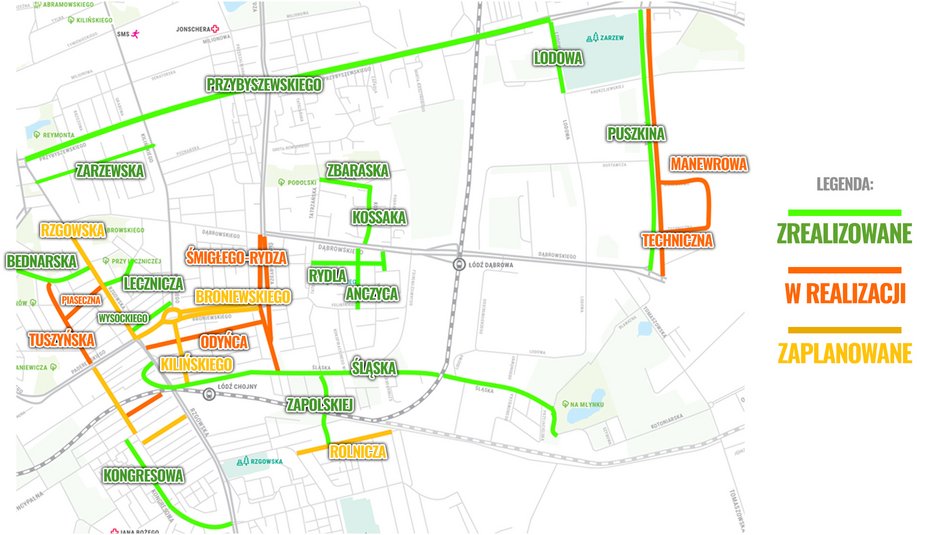 Łódź. Remonty dróg na Górnej. Zrealizowane inwestycje i wielkie plany