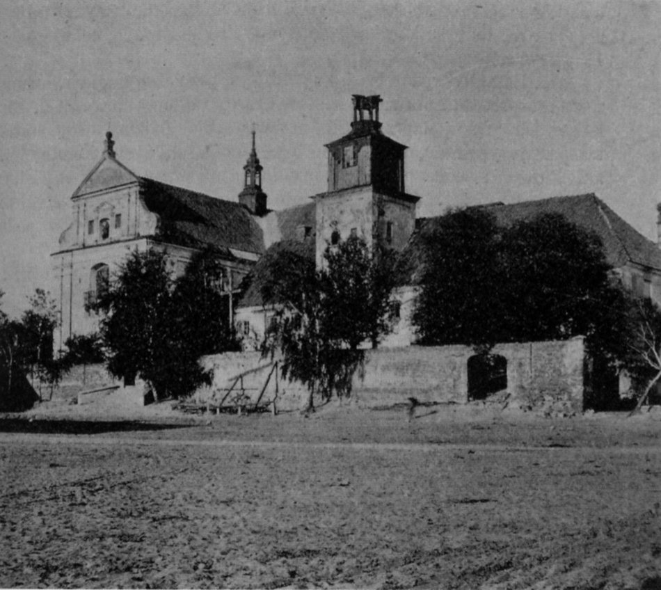 Klasztor w Łagiewnikach – widok z końca XIX w.