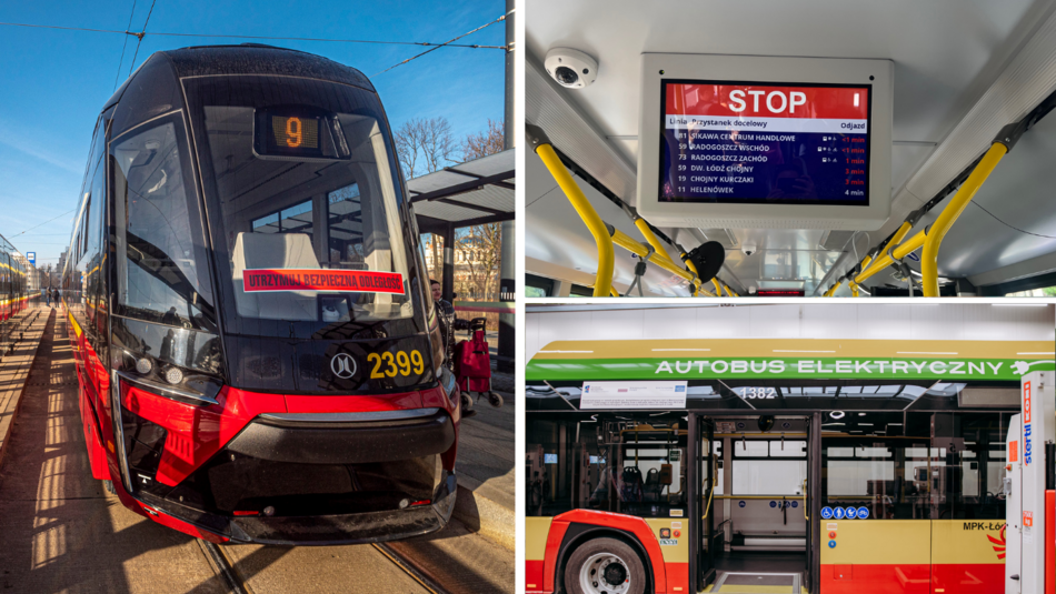 Moderus Gamma, nowy system informacji pasażerskiej, autobus elektryczny MPK Łódź