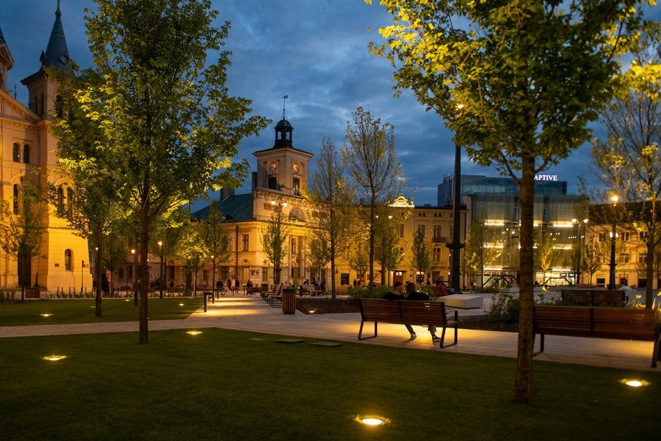 Zielony plac Wolności zachwyca łodzian