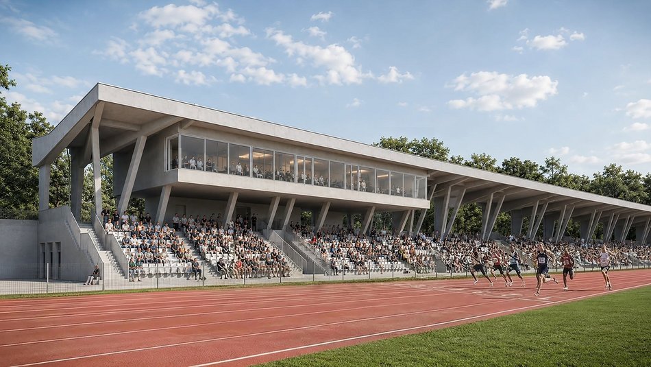 Nowe trybuny stadionu AZS? Tak może wyglądać nowa konstrukcja na Lumumbowie