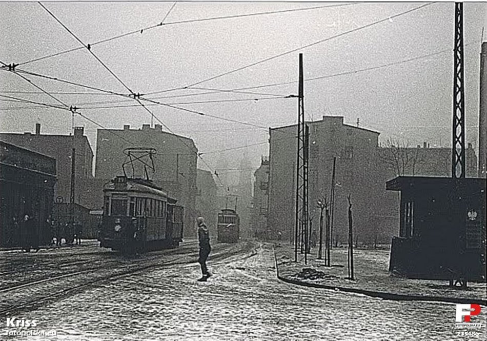 Ul. Wojska Polskiego przy ul. Franciszkańskiej - lata 1953-1960