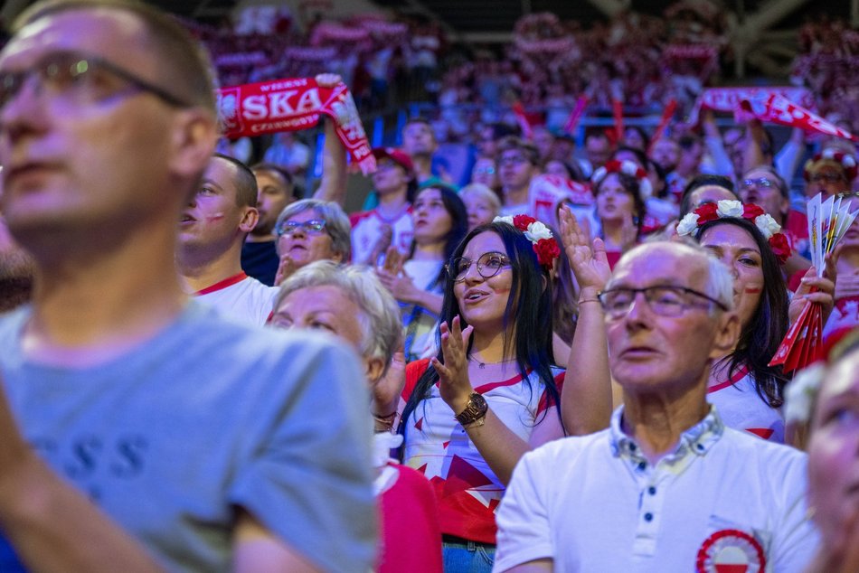 Łódź. Liga Narodów w Atlas Arenie w Łodzi. Byłeś/aś pierwszego dnia? Znajdź się w galerii!