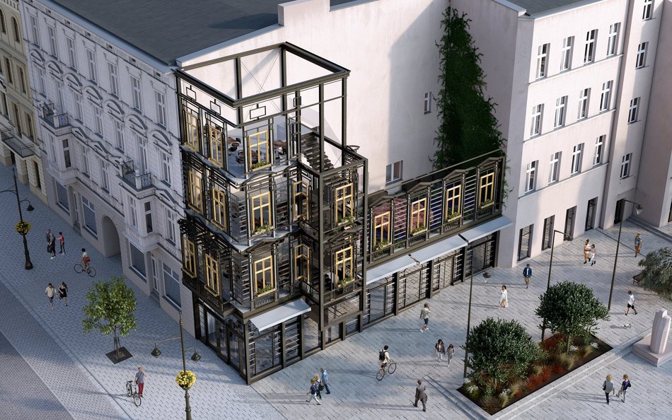 Ażurowa kamienica przy Piotrkowskiej