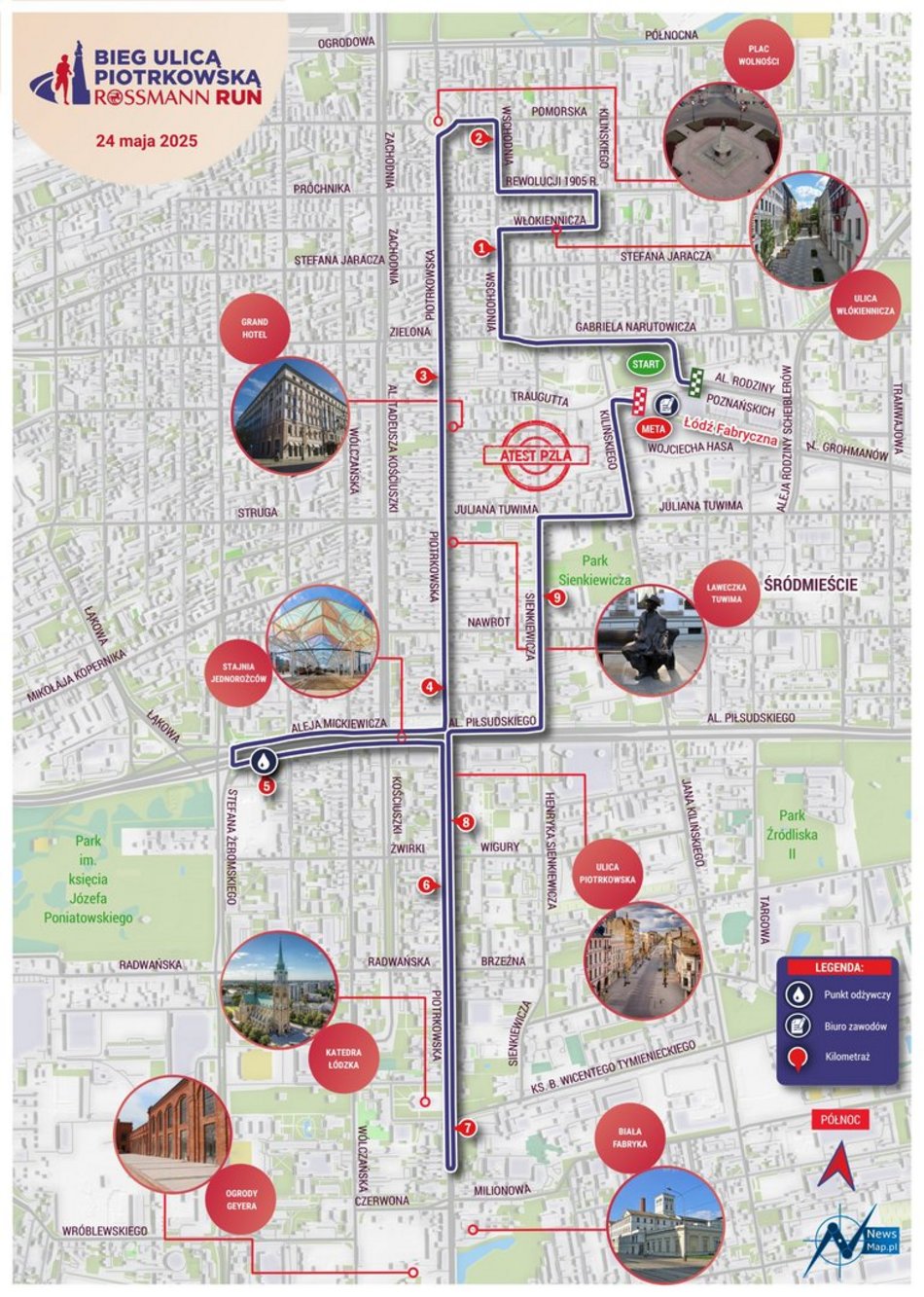 Bieg Ulicą Piotrkowską Rossmann Run 2025 w pigułce