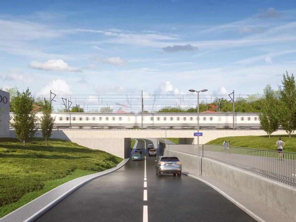 Łódź. Tunel na ul. Hetmańskiej - wizualizacja