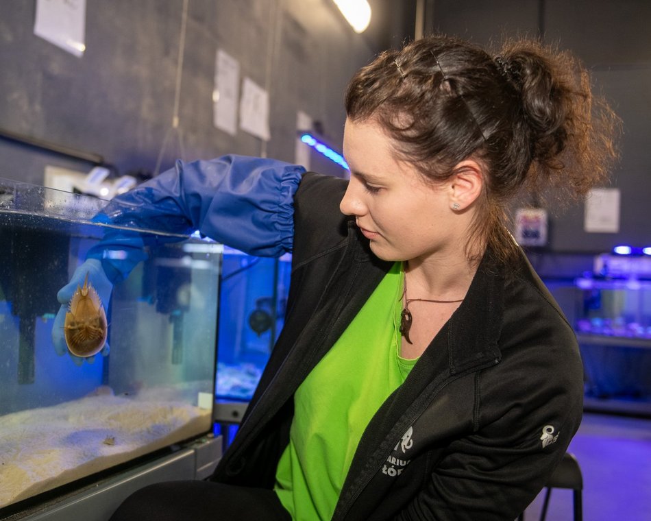 Opiekunka zwierząt z Orientarium Zoo Łódź