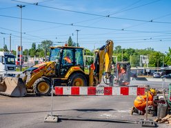 Prace na skrzyżowaniu ul. Legionów i al. Włókniarzy